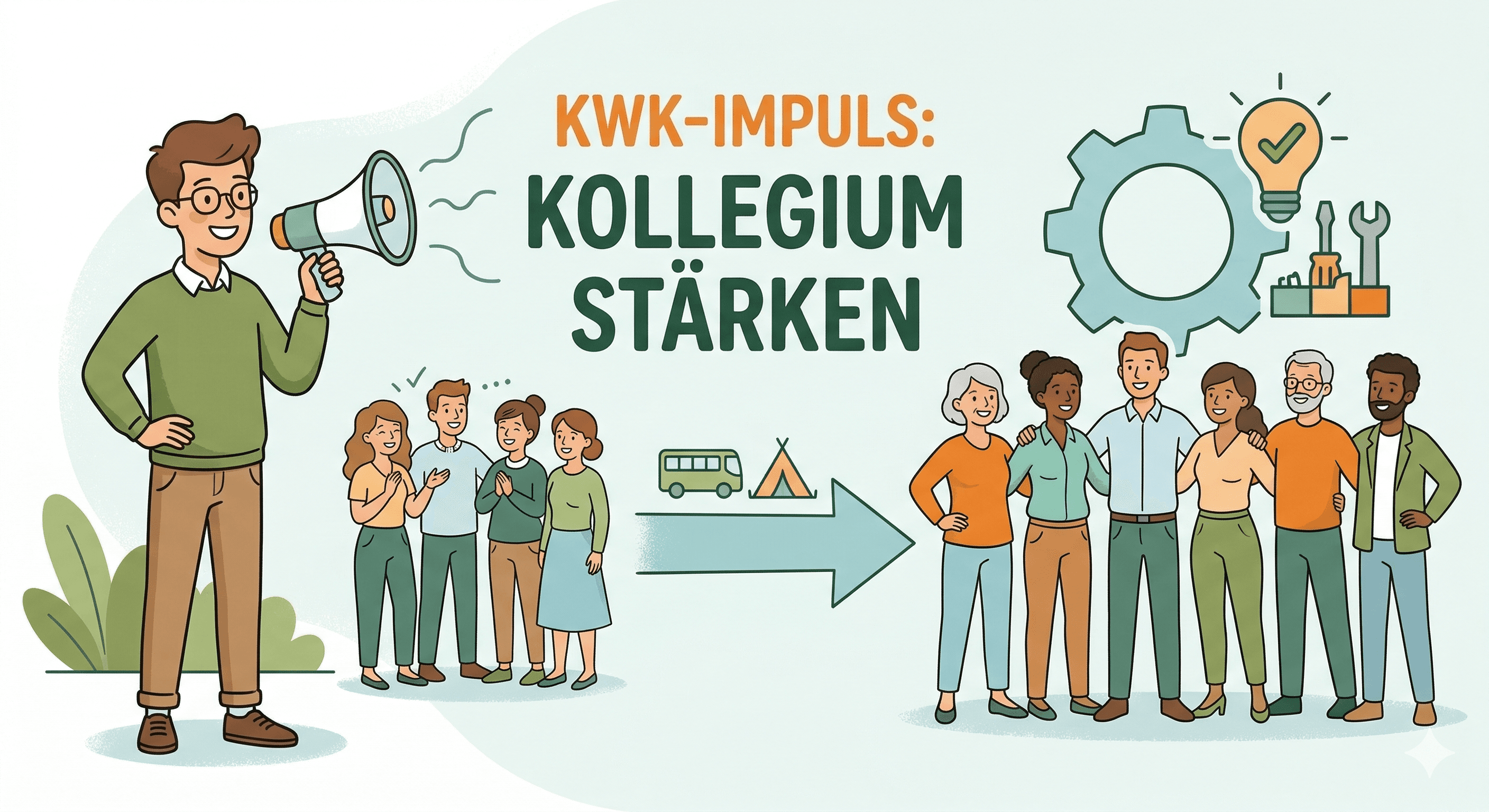 Neu: KwK-Impuls „Kollegium stärken“ , Wenn eine Empfehlung zur Fortbildung fürs ganze Team wird